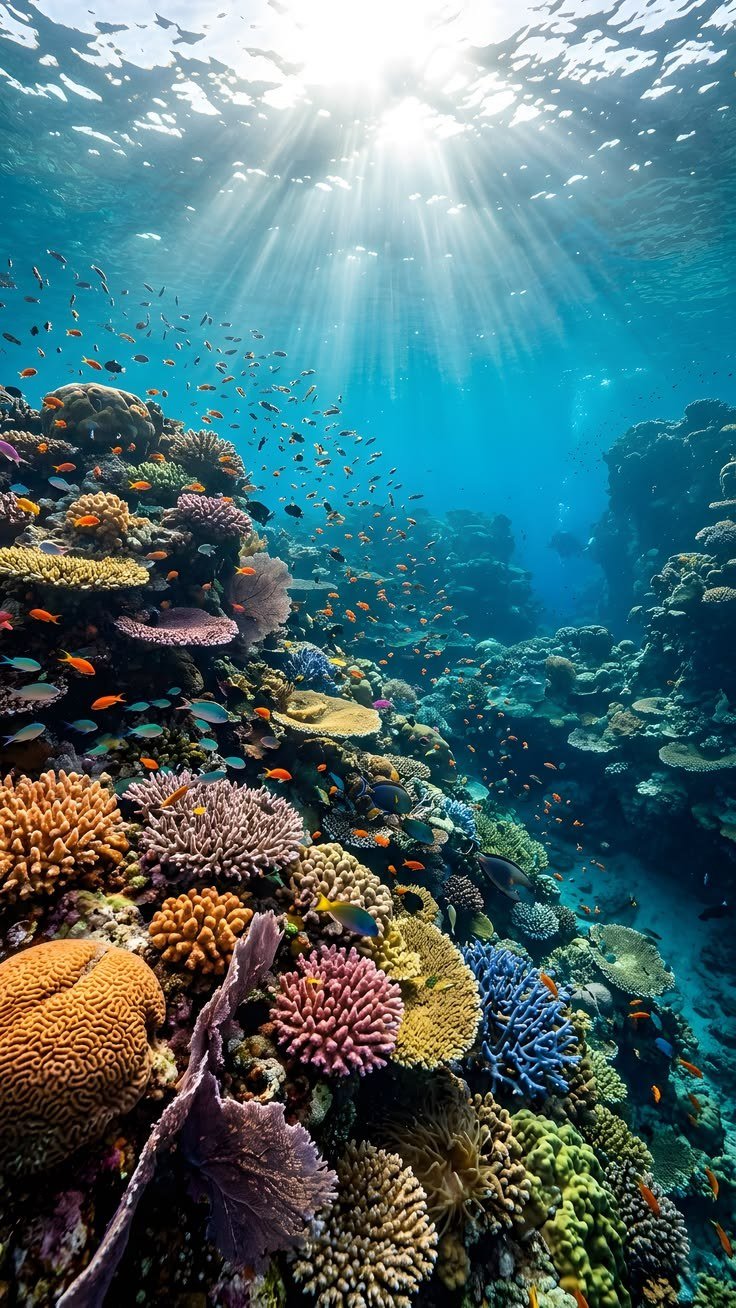 Thriving tropical reef